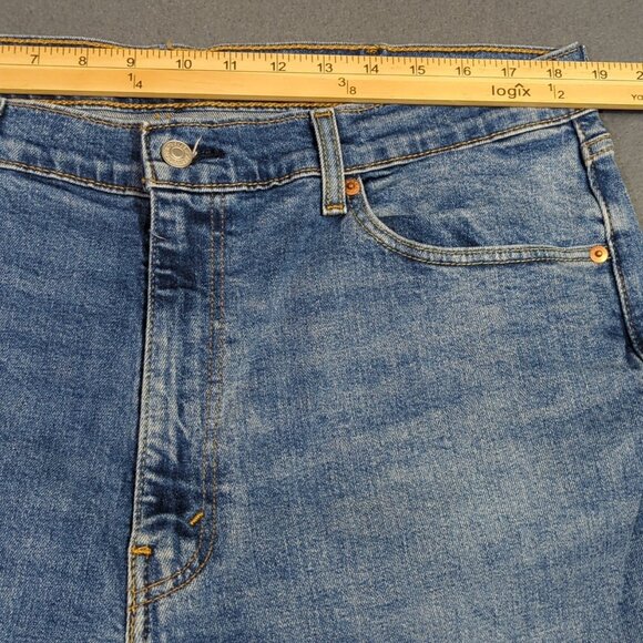 Levi's Jeans Men's 38x32 Blue 505 Regular Fit Straight Leg Denim - Picture 6 of 11